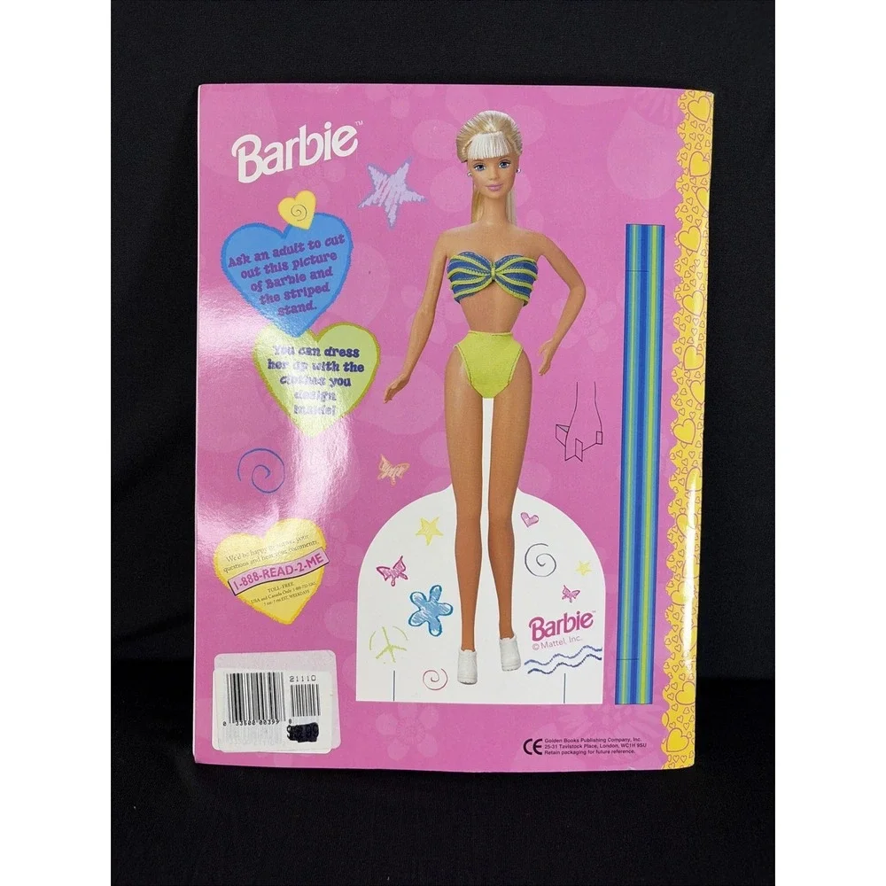 Barbie Coloring Activity Book Super Cool‎ Fun And Fashions Stencils Vintage 1999